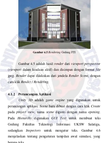 Gambar 4.5 Rendering Gedung FTI 