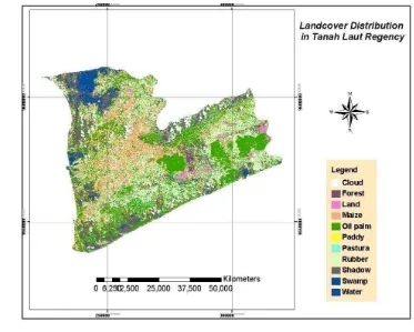 Figure 5. Landcover Distribution in Tanah Laut Regency 