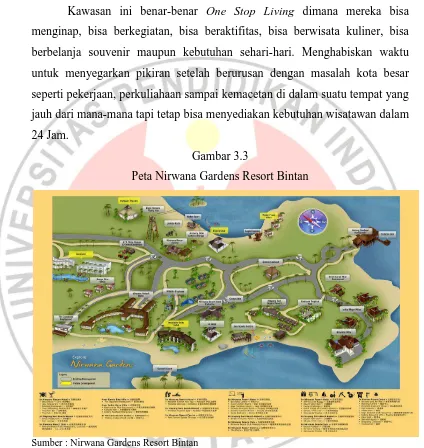 Gambar 3.3 Peta Nirwana Gardens Resort Bintan 