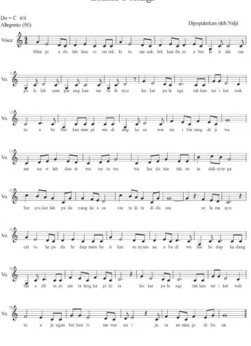 Gambar 11.21 Contoh lagu pop 3