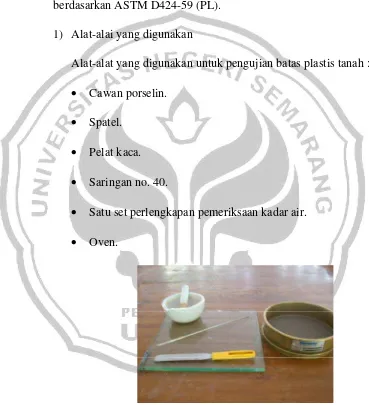 Gambar 3.6 Alat Uji Batas Plastis 