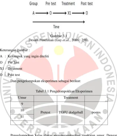 Tabel 3.1 Pengelompokkan Eksperimen 