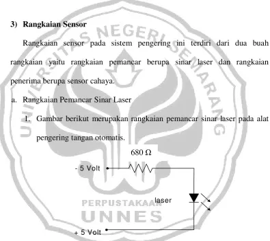 Gambar 11. Rangkaian Pemancar Sinar Laser