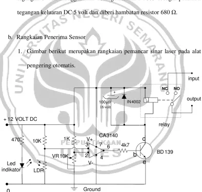 Gambar 12. Rangkaian Penerima Sensor