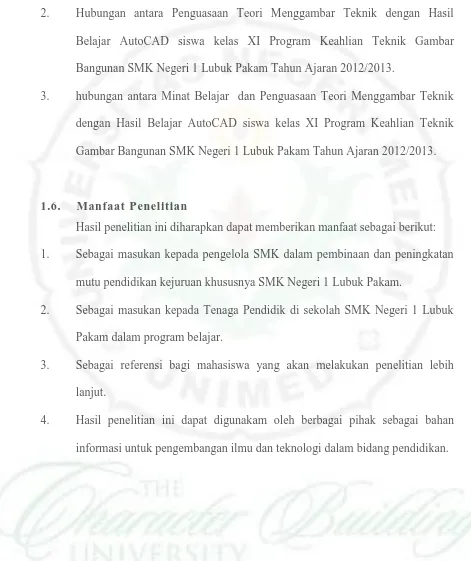 Gambar Bangunan SMK Negeri 1 Lubuk Pakam Tahun Ajaran 2012/2013. 