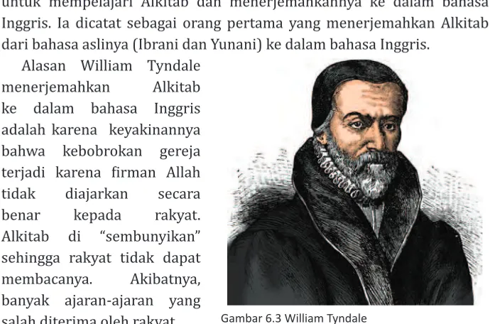 Gambar 6.3 William Tyndale