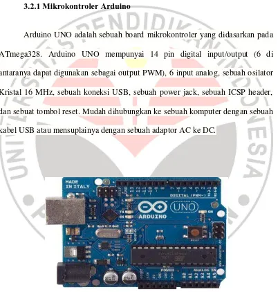 Gambar 3.8 Papan Board Arduino 