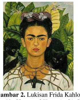 Gambar 2. Lukisan Frida Kahlo 
