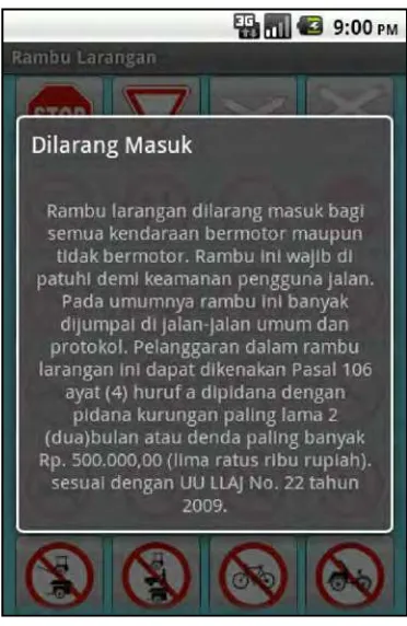 Gambar 4.7  Rambu Larangan Dilarang masuk 