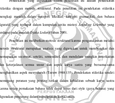 figuratif yang terdapat dalam kumpulan cerita misteri Jagading Lelembut yang 