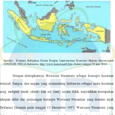Gambar 3.1. Peta Batas Wilayah Indonesia Berdasarkan TZMKO 