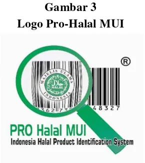 Gambar 3 Logo Pro-Halal MUI 