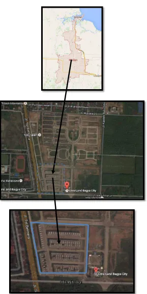 Gambar 4.2. Peta Lokasi Bangunan Ruko Citra Land Bagya City    