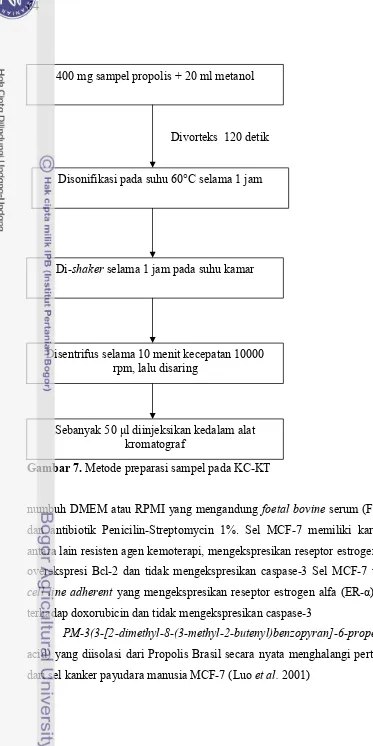 Gambar 7. Metode preparasi sampel pada KC-KT