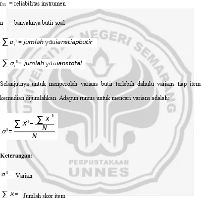 tabel nilai r pada taraf signifikansi 5% yang besarnya 0,235. Apabila r 11  ≥ r 