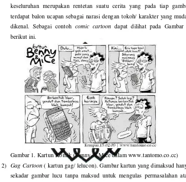 Gambar 1. Kartun Komik (Benny & Mice dalam www.tantomo.co.cc) 