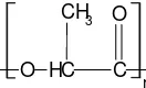 Gambar 3  Struktur poli(asam laktat). 