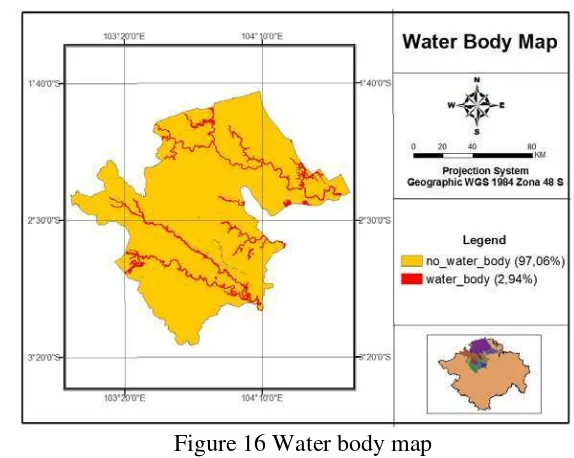 Figure 16 Water body map 