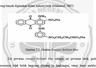 Gambar 2.2. Struktur Remazol Brilliant Blue 