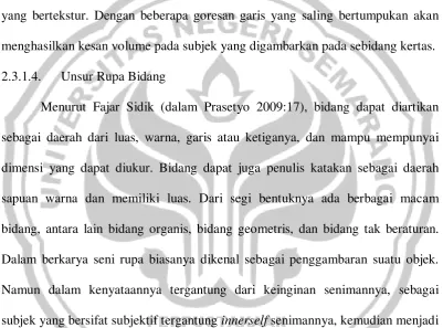 gambar yang dapat menimbulkan kesan bertekstur, jadi tidak dapat dirasakan 