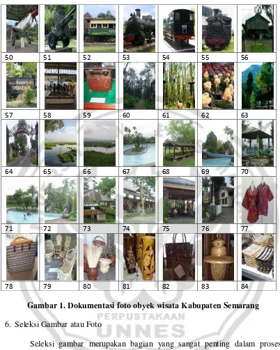Gambar 1. Dokumentasi foto obyek wisata Kabupaten Semarang 