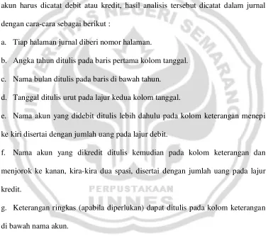 Tabel 2.1 Bentuk Jurnal Umum 