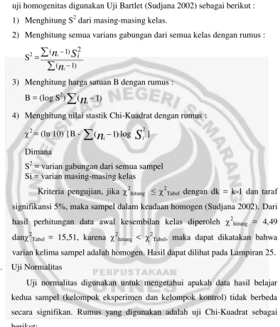 Tabel dengan dk = k-1 dan taraf 