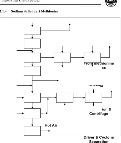 Gambar 2.4. Diagram Alir Proses Pembuatan Sodium Sulfate dari Methionine 