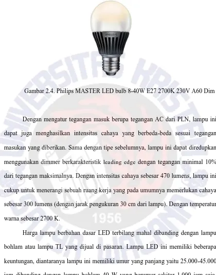 Gambar 2.4. Philips MASTER LED bulb 8-40W E27 2700K 230V A60 Dim 