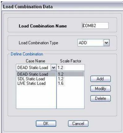 Gambar L-1-40 Load Combination Data 