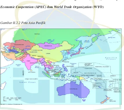 Gambar II.2.2 Peta Asia Pasifik 