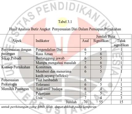 Tabel 3.1  