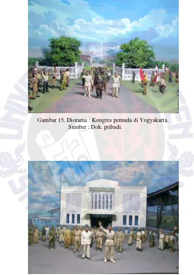 Gambar 15. Diorama : Kongres pemuda di Yogyakarta. 
