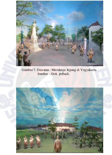 Gambar 7. Diorama : Masuknya Jepang di Yogyakarta. 