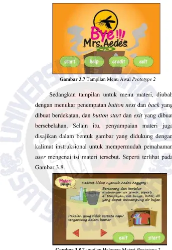 Gambar 3.8 Tampilan Halaman Materi Prototype 2 