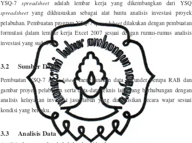 gambar proyek pelabuhan serta data-data teknis lain yang berhubungan dengan