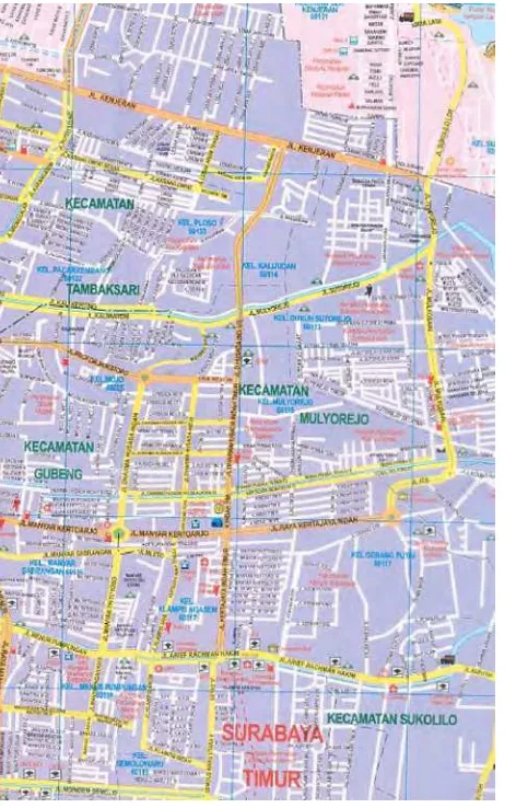 Gambar 3.1  Peta Surabaya Timur 