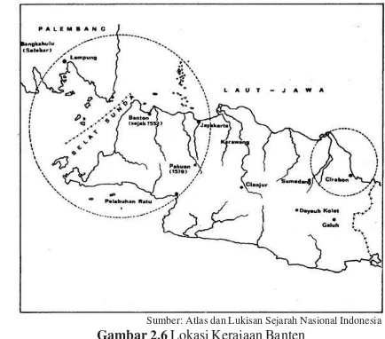 Gambar 2.6 Lokasi Kerajaan Banten
