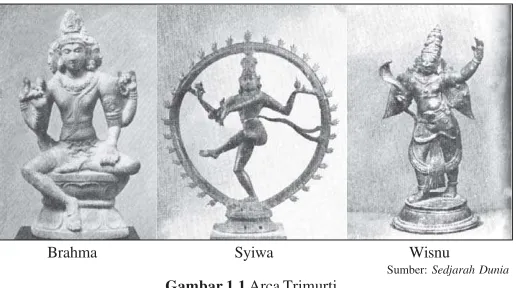 Gambar 1.1 Arca Trimurti