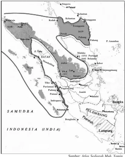 Gambar 3.2 Wilayah Kerajaan Aceh