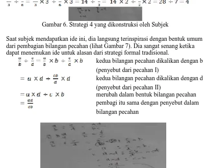 Gambar 6. Strategi 4 yang dikonstruksi oleh Subjek