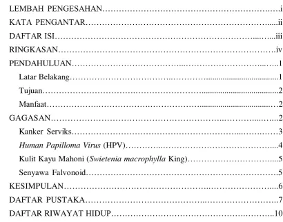 Gambar 1 Human Papilloma Virus (HPV)………..……………………...……….4 