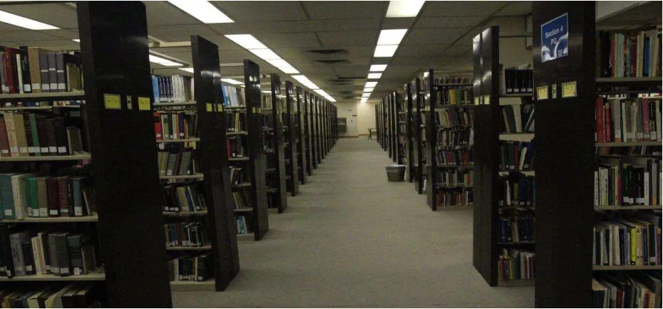 Gambar 4: Koleksi Buku di Zimmerman Library (Gray, 2014a)  