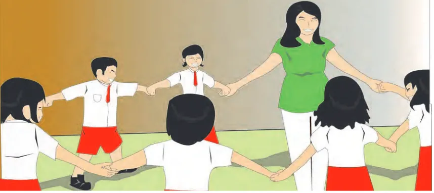 Gambar 3.1 Bernyanyi sambil bermain