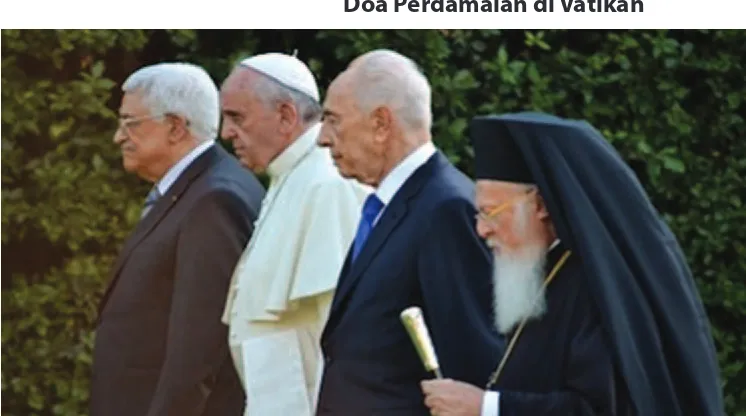 Gambar 2.3 Doa bersama untuk perdamaian Palestina di Vatikan.