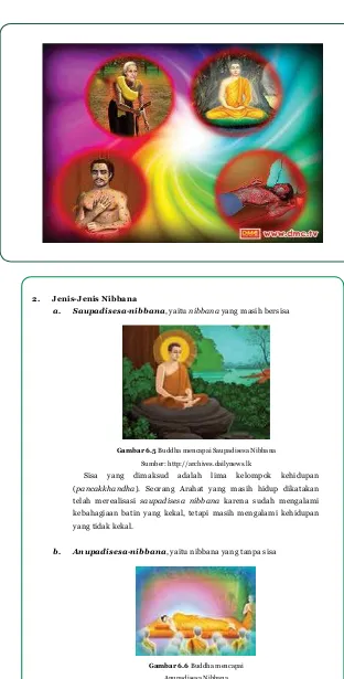 Gambar 6.5 Buddha mencapai Saupadisesa Nibbana