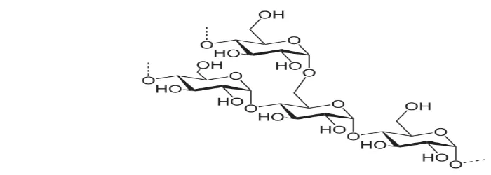 Gambar II.3 Rumus struktur glikogen 