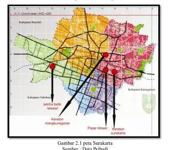 Gambar 2.1 peta Surakarta 