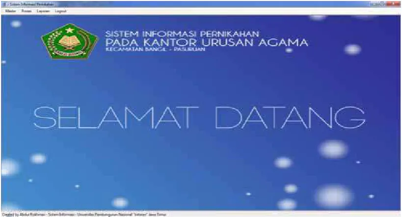 Gambar 4.2   Form Utama ( admin ) 