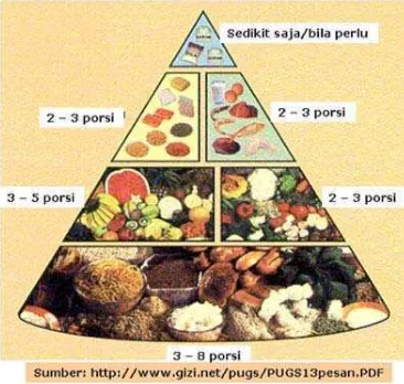 Gambar 5  Piramida makanan Indonesia 